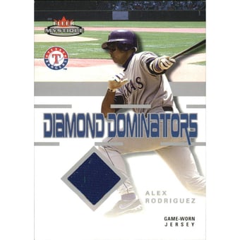 2003 Fleer Mystique Diamond Dominators Memorabilia #AR Alex Rodriguez Jsy