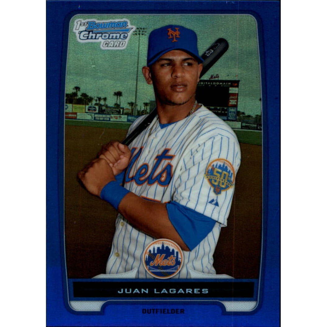 2012 Bowman Chrome Prospects Blue Refractors #BCP212 Juan Lagares. rookie card picture