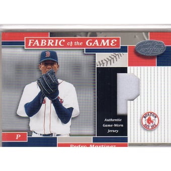 2002 Leaf Certified Fabric of the Game #95PS Pedro Martinez R.Sox/45