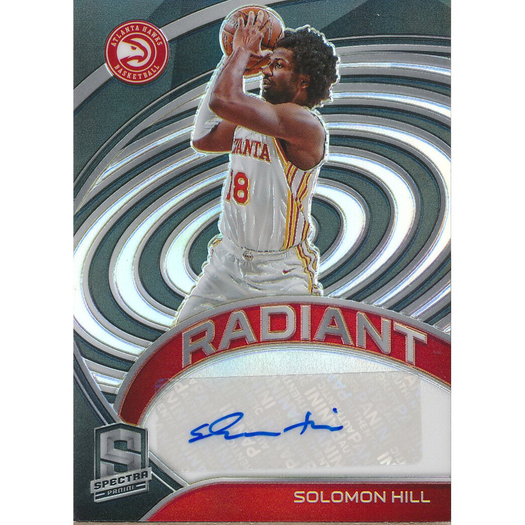 2020-21 Panini Spectra Radiant Signatures #35 Solomon Hill/99. rookie card picture