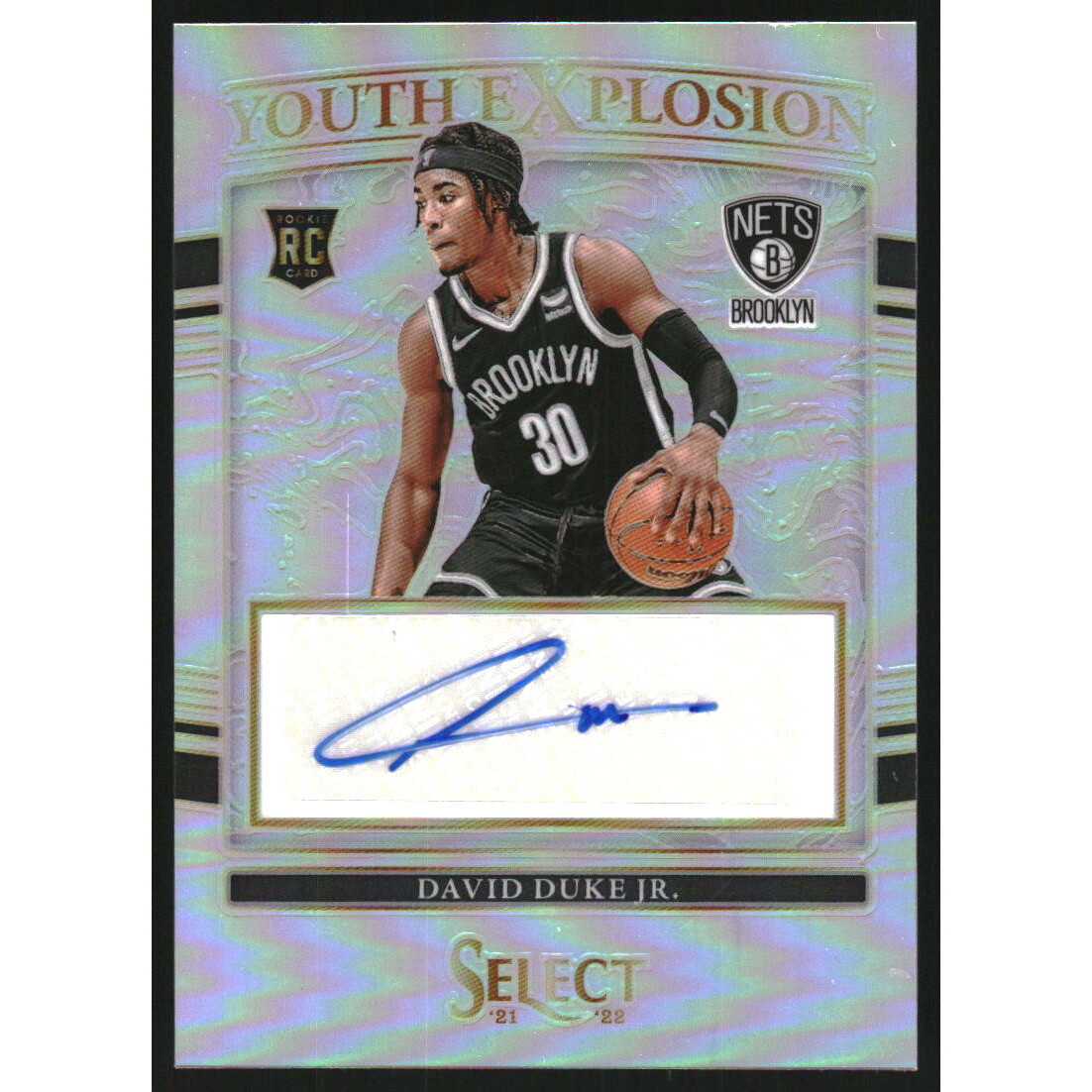 2021-22 Select Youth Explosion Signatures #33 David Duke Jr.