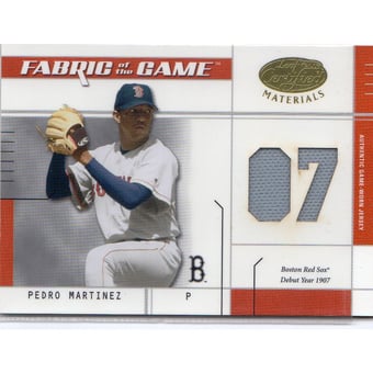 2003 Leaf Certified Materials Fabric of the Game #139DY P.Martinez R.Sox DY/7