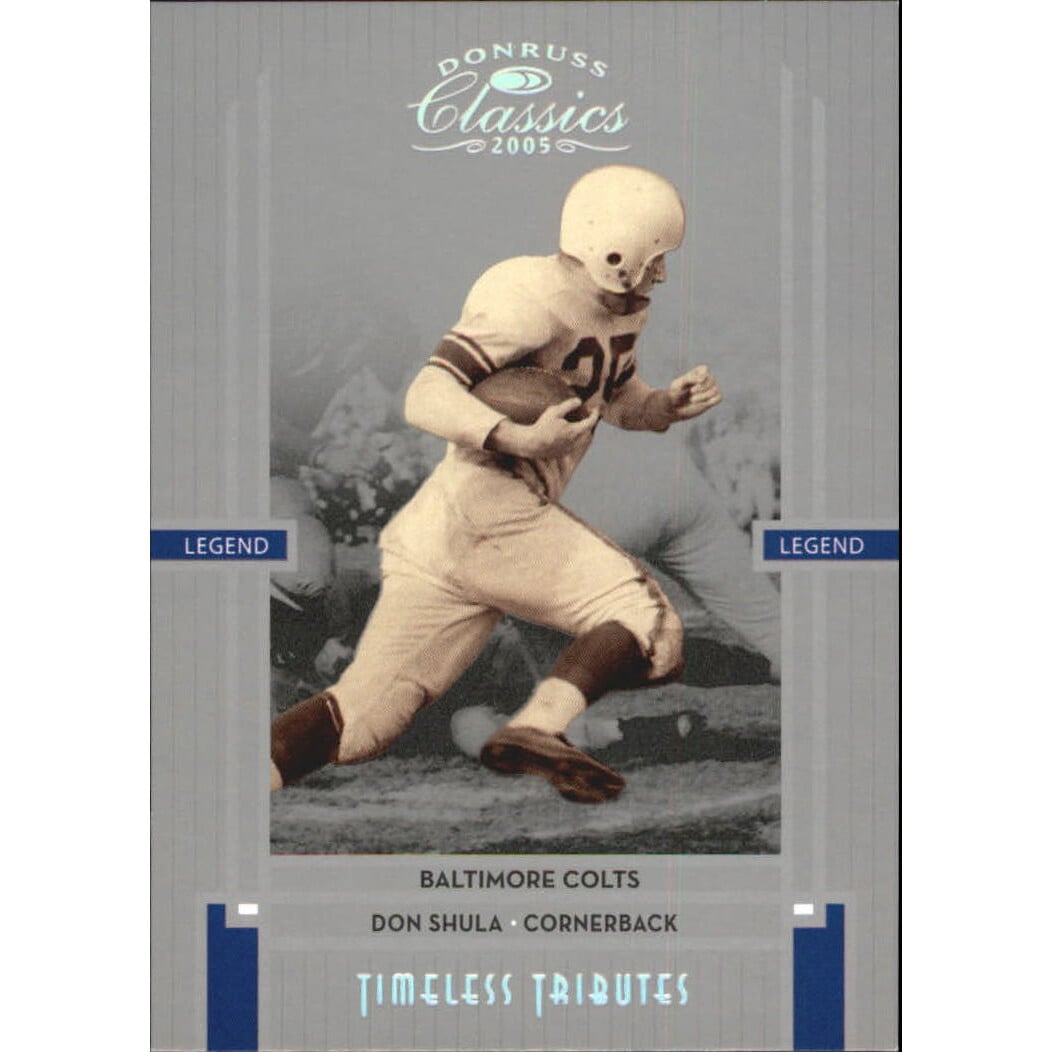 2005 Donruss Classics Timeless Tributes Silver #101 Don Shula. rookie card picture