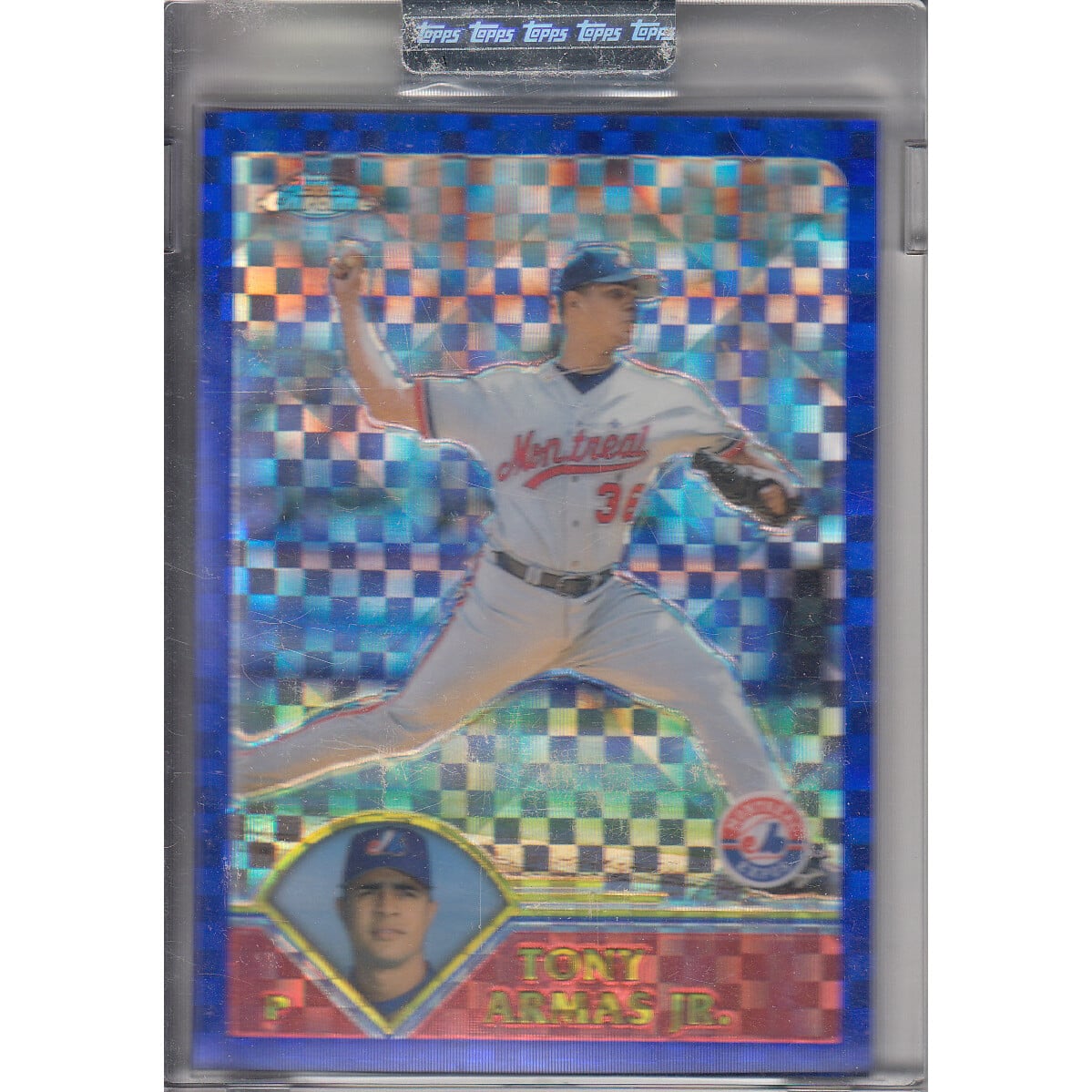 2003 Topps Chrome Uncirculated X-Fractors #145 Tony Armas Jr.. rookie card picture