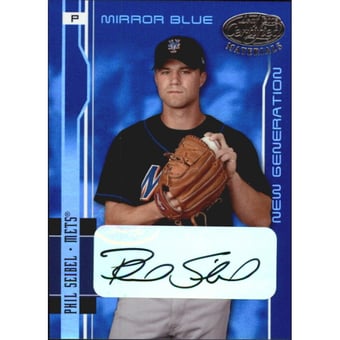 2003 Leaf Certified Materials Mirror Blue Autographs #223 Phil Seibel NG/50