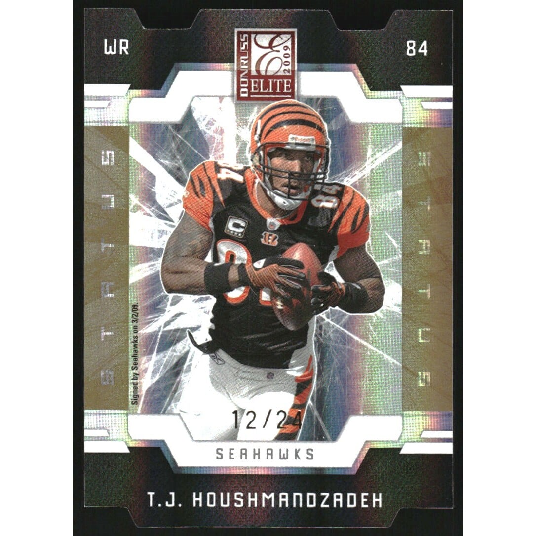 2009 Donruss Elite Status Gold #22 T.J. Houshmandzadeh. rookie card picture