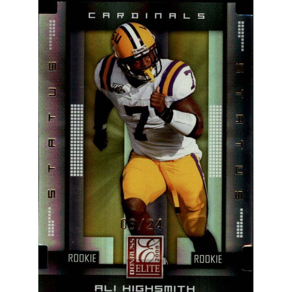 2008 Donruss Elite Status Gold #189 Ali Highsmith. rookie card picture