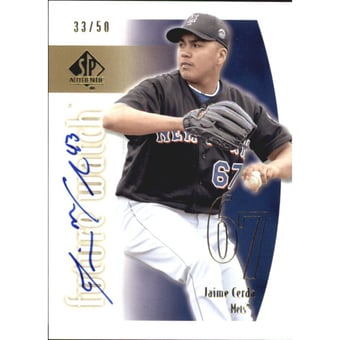 2002 SP Authentic Limited Gold #153 Jaime Cerda FW AU