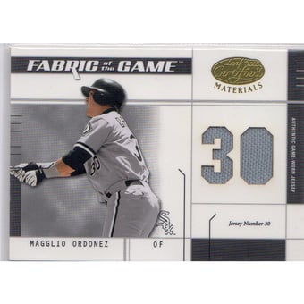 2003 Leaf Certified Materials Fabric of the Game #107JN Magglio Ordonez JN/30
