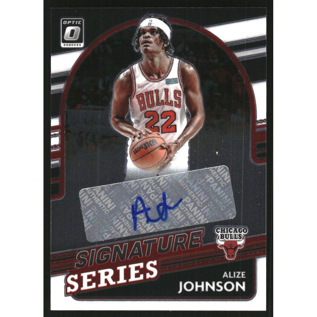 2021-22 Donruss Optic Signature Series #31 Alize Johnson. rookie card picture