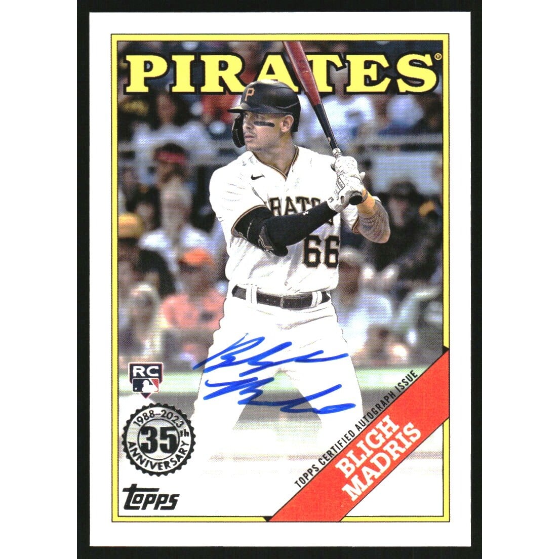 2023 Topps '88 Topps Autographs #88BABMA Bligh Madris. rookie card picture
