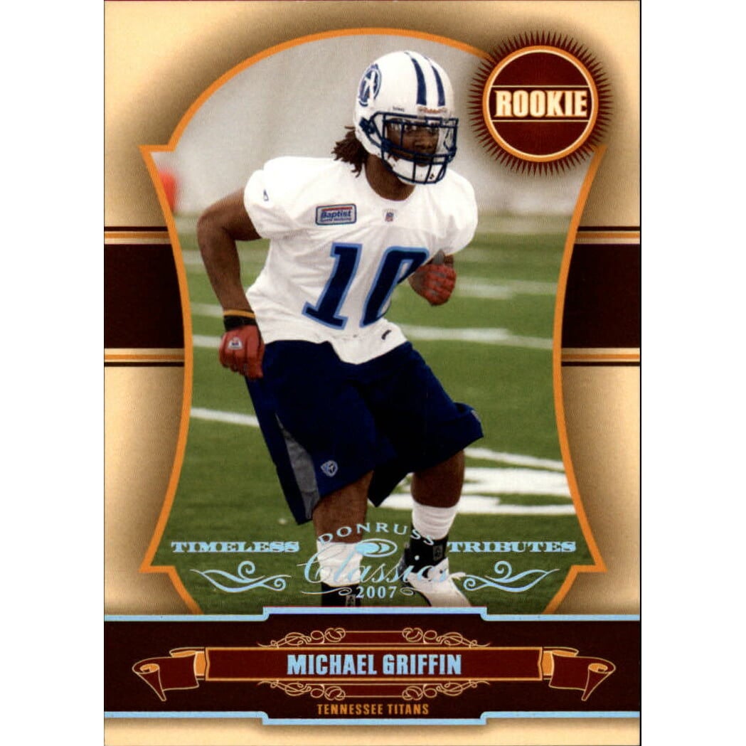 2007 Donruss Classics Timeless Tributes Silver #217 Michael Griffin. rookie card picture