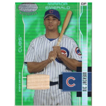 2003 Leaf Certified Materials Mirror Emerald Materials #32 Nic Jackson Bat