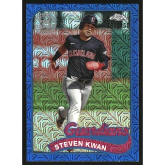 2024 Topps Update '89 Topps Silver Pack Chrome Blue Refractors #T89CU54 Steven Kwan