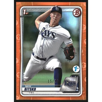 2020 Bowman Draft 1st Edition Orange Foil #BD61 Nick Bitsko