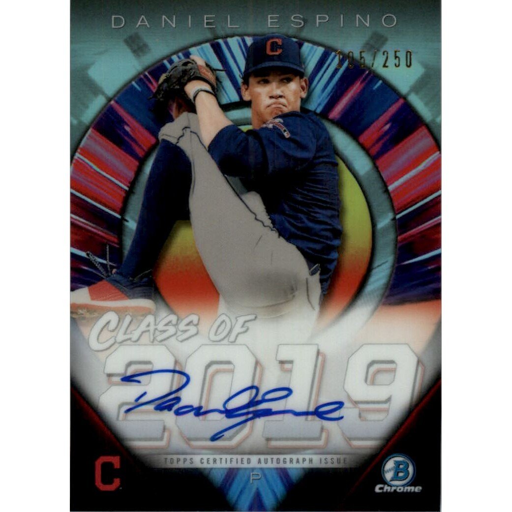 2019 Bowman Chrome Draft Class of '19 Autographs #C19ADE Daniel Espino. rookie card picture