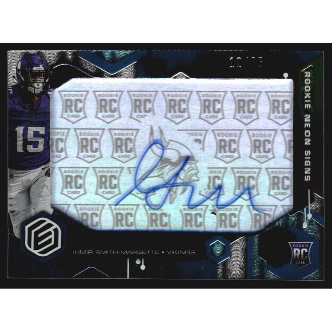 2021 Panini Elements Rookie Neon Signs Blue #41 Ihmir Smith-Marsette/75. rookie card picture
