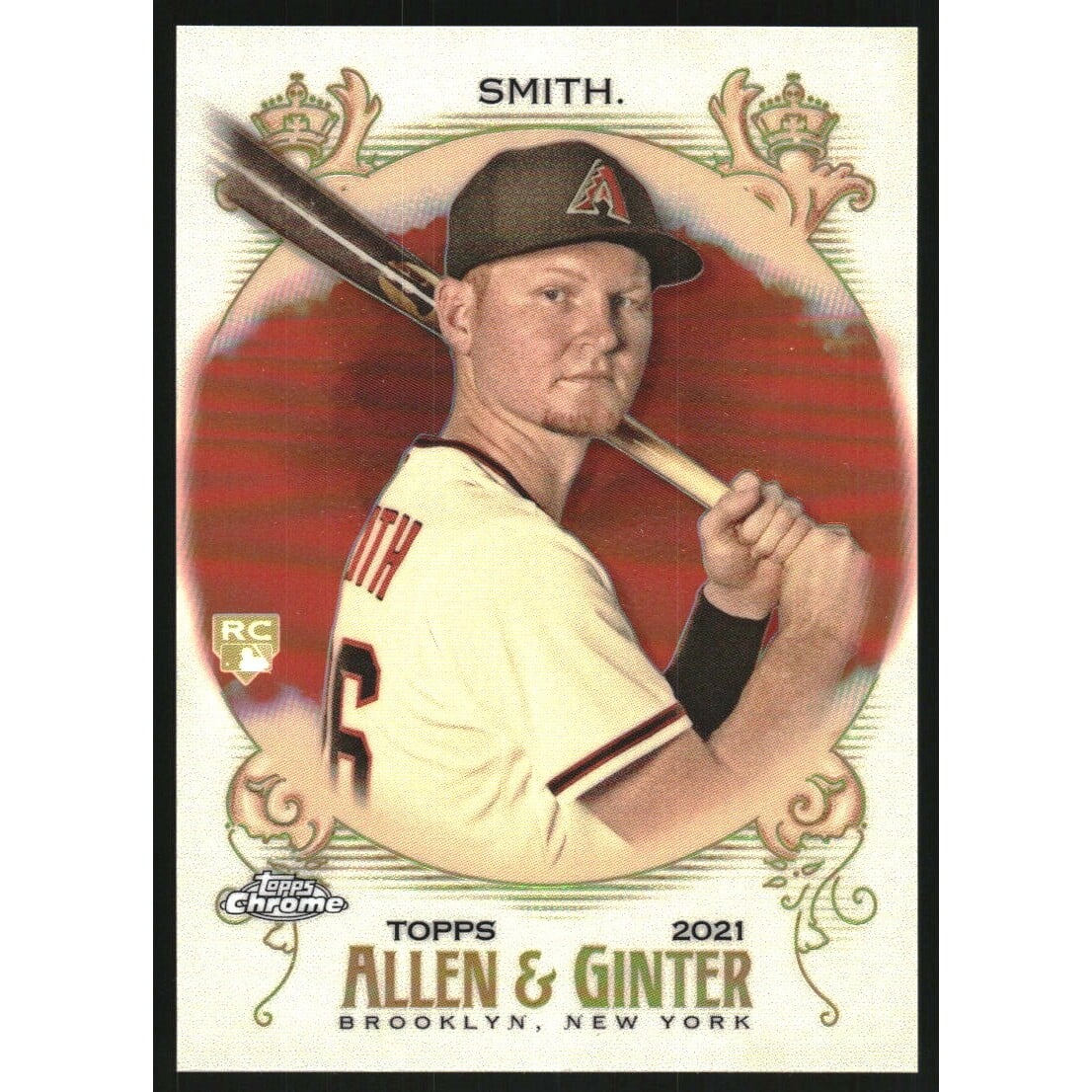 2021 Topps Allen and Ginter Chrome Orange Refractors #294 Pavin Smith. rookie card picture