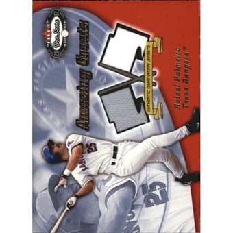 2002 Fleer Box Score Amazing Greats Dual Swatch #9 Rafael Palmeiro