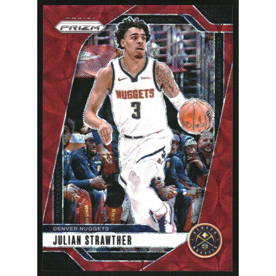 2024-25 Panini Prizm Prizms Choice Red #92 Julian Strawther. rookie card picture