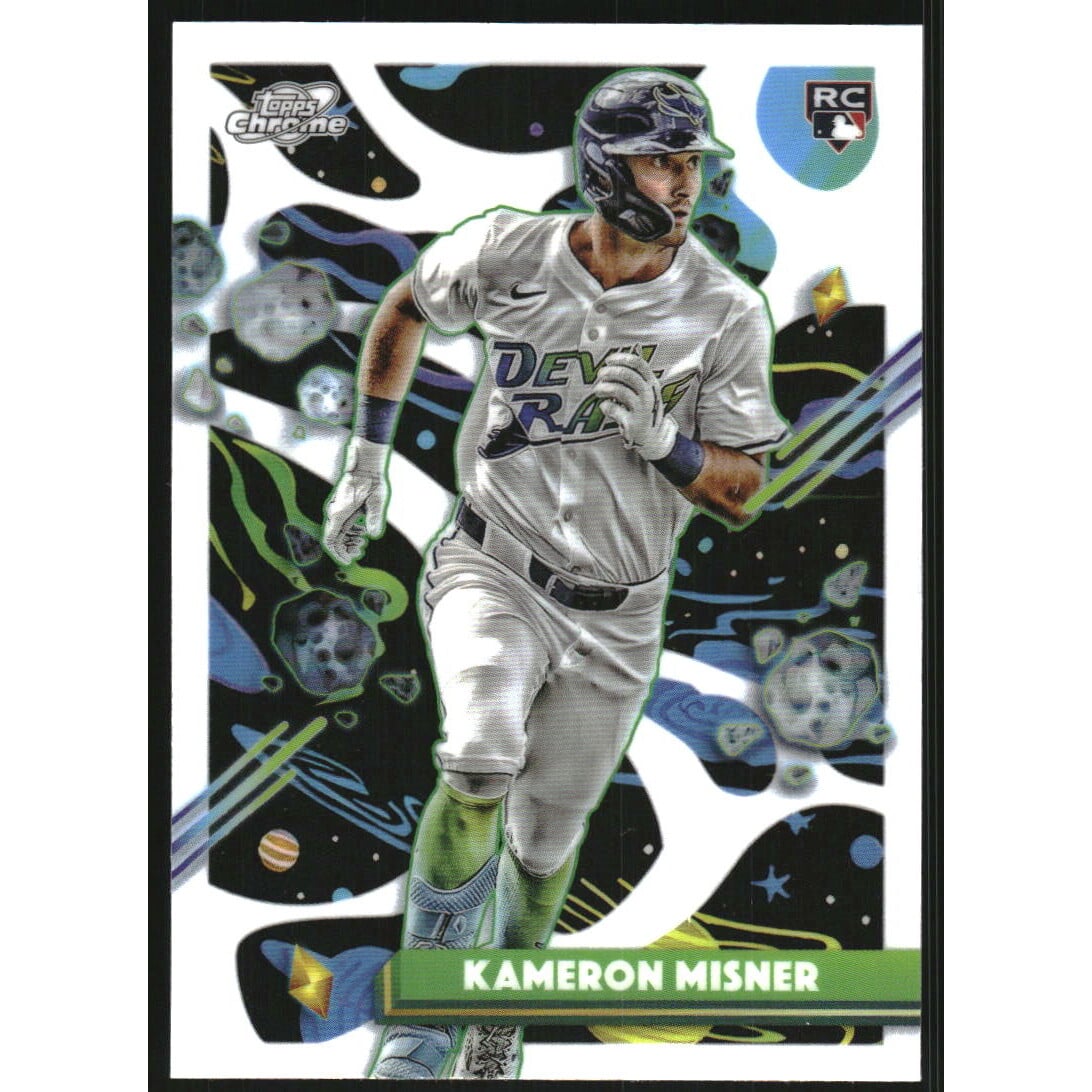2025 Topps Cosmic Chrome White Hole Refractors #193 Kameron Misner. rookie card picture