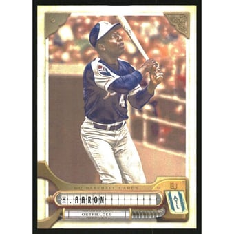 2022 Topps Gypsy Queen Missing Black Plate #319 Hank Aaron SP
