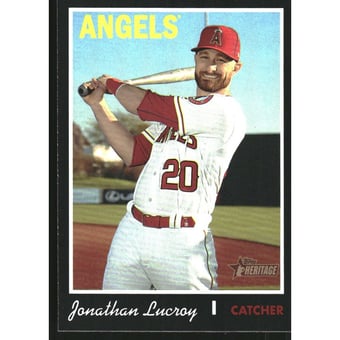 2019 Topps Heritage Black Border #566 Jonathan Lucroy