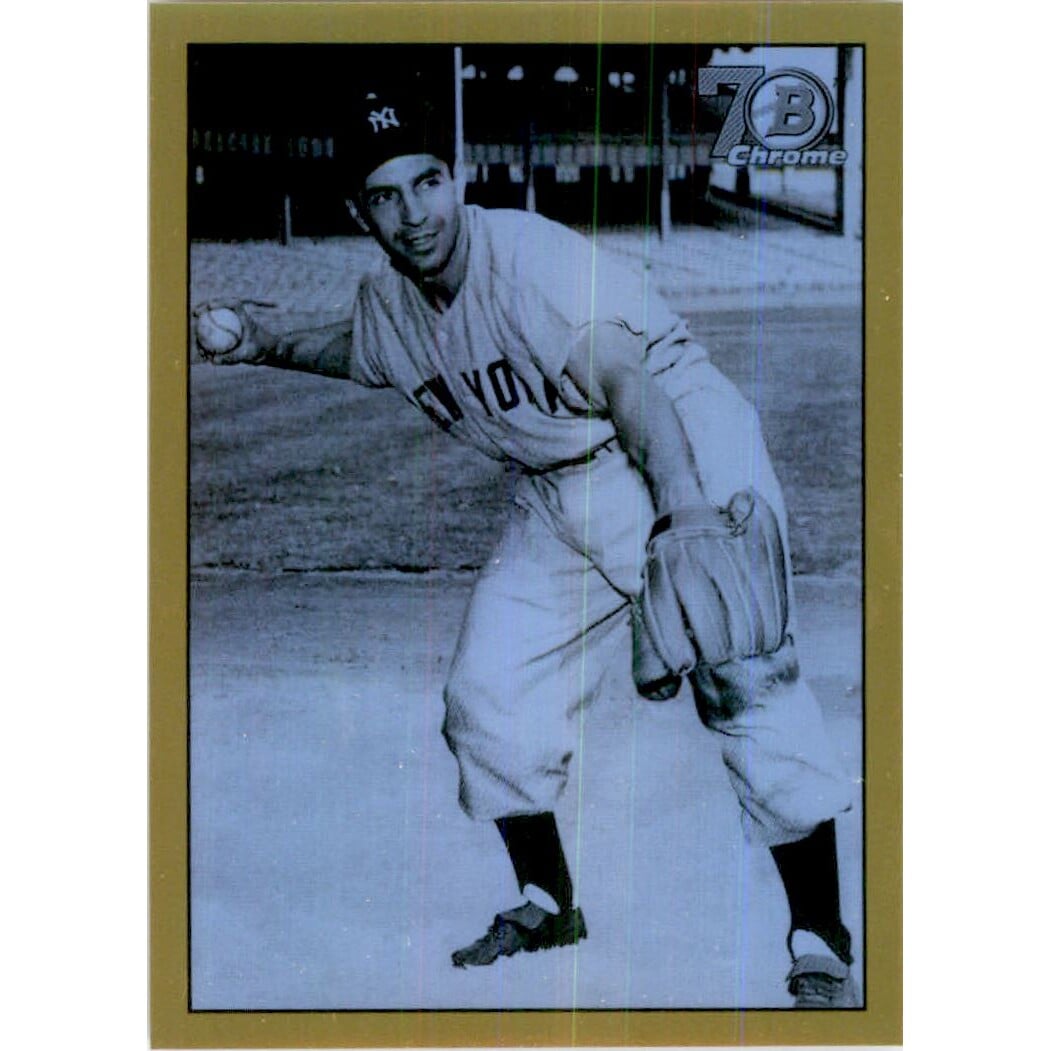2017 Bowman Chrome '48 Bowman Gold Refractors #48BPR Phil Rizzuto. rookie card picture