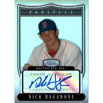 2007 Bowman Sterling Prospects Refractors #NH Nick Hagadone AU
