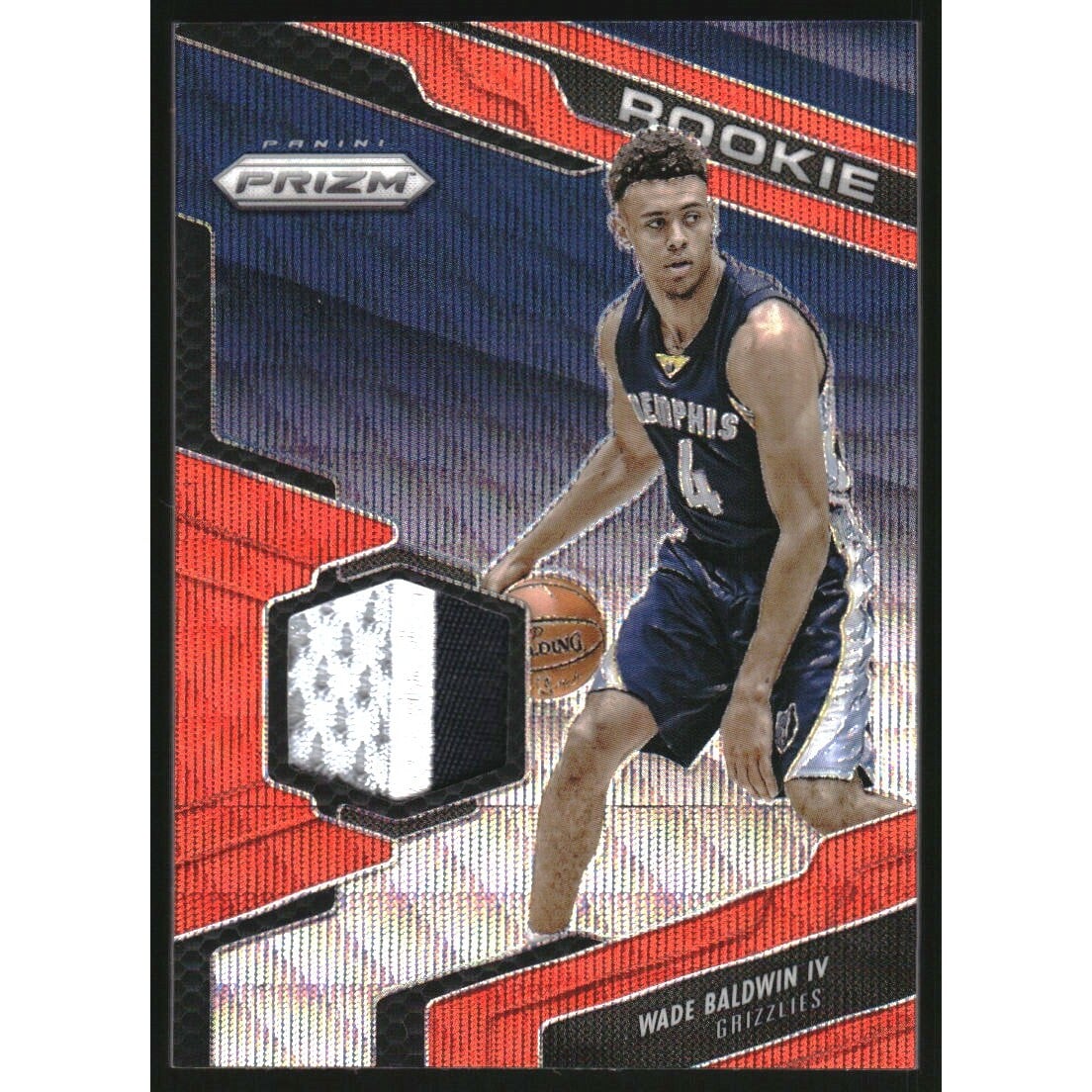 2016-17 Panini Prizm Rookie Jerseys Prizms Orange Wave #55 Wade Baldwin IV. rookie card picture