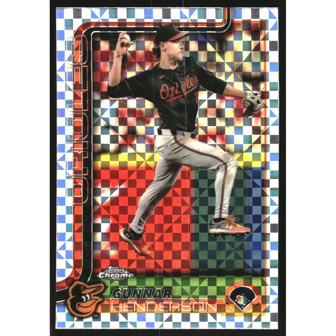 2025 Topps Chrome X-fractors #213 Gunnar Henderson. rookie card picture
