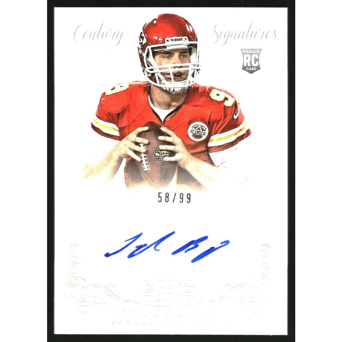 2013 Panini National Treasures #335 Tyler Bray AU RC. rookie card picture