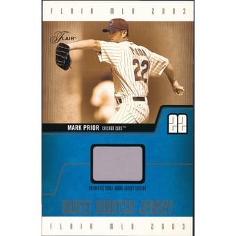 2003 Flair Sweet Swatch Jersey Jumbo 150 #MPSSJ Mark Prior