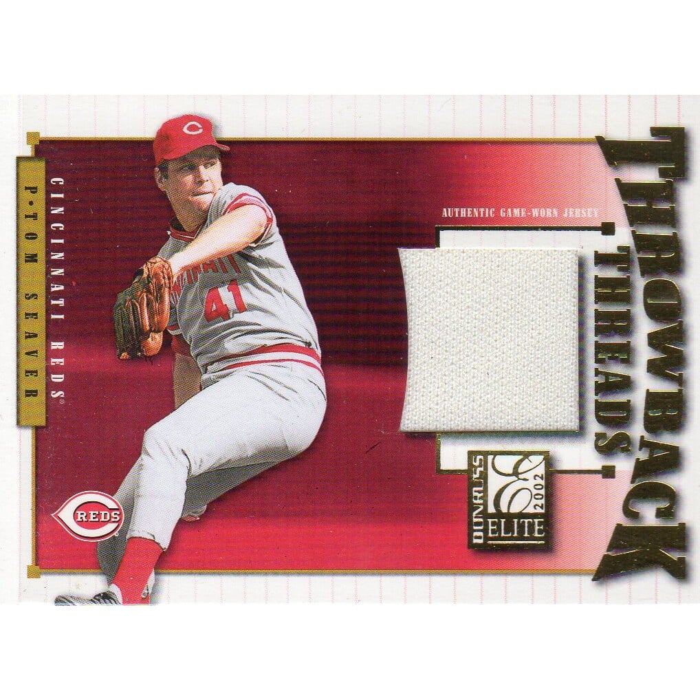 2002 Donruss Elite Throwback Threads #63 Tom Seaver. rookie card picture
