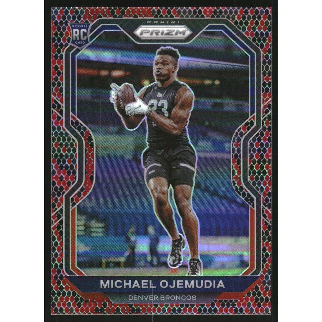 2020 Panini Prizm Prizms Snakeskin #317 Michael Ojemudia. rookie card picture