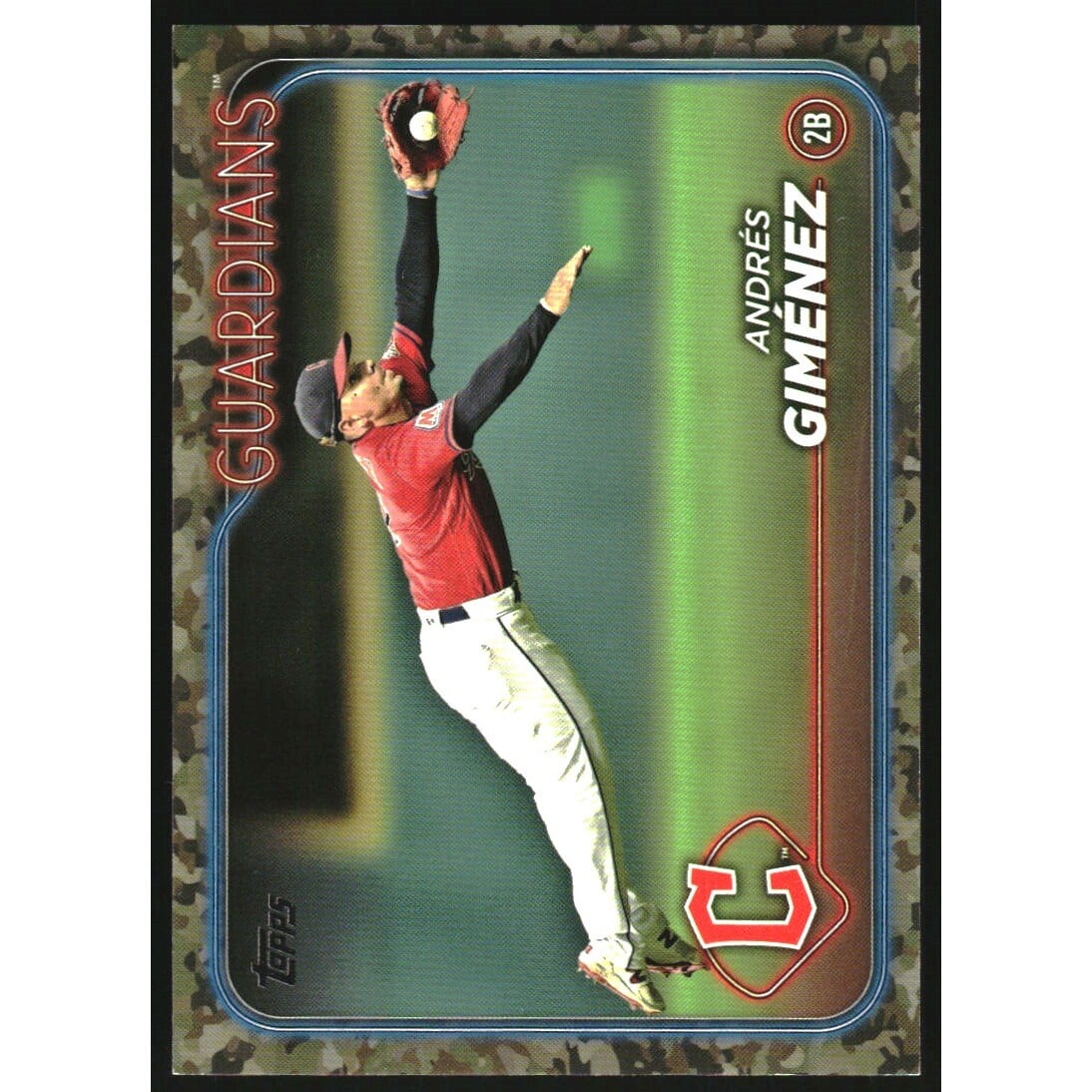 2024 Topps Memorial Day Camo #289 Andres Gimenez. rookie card picture