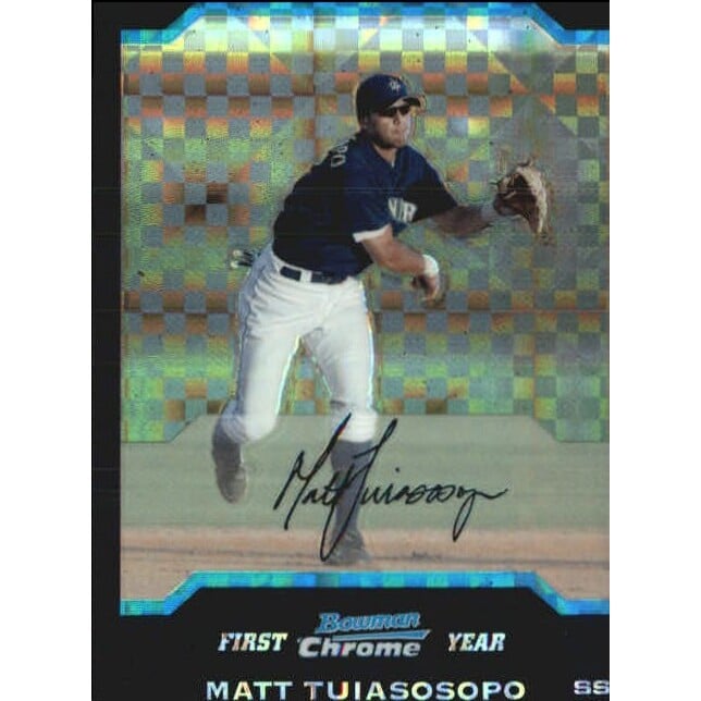 2004 Bowman Chrome Draft X-Fractors #BDP79 Matt Tuiasosopo. rookie card picture