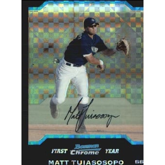 2004 Bowman Chrome Draft X-Fractors #BDP79 Matt Tuiasosopo