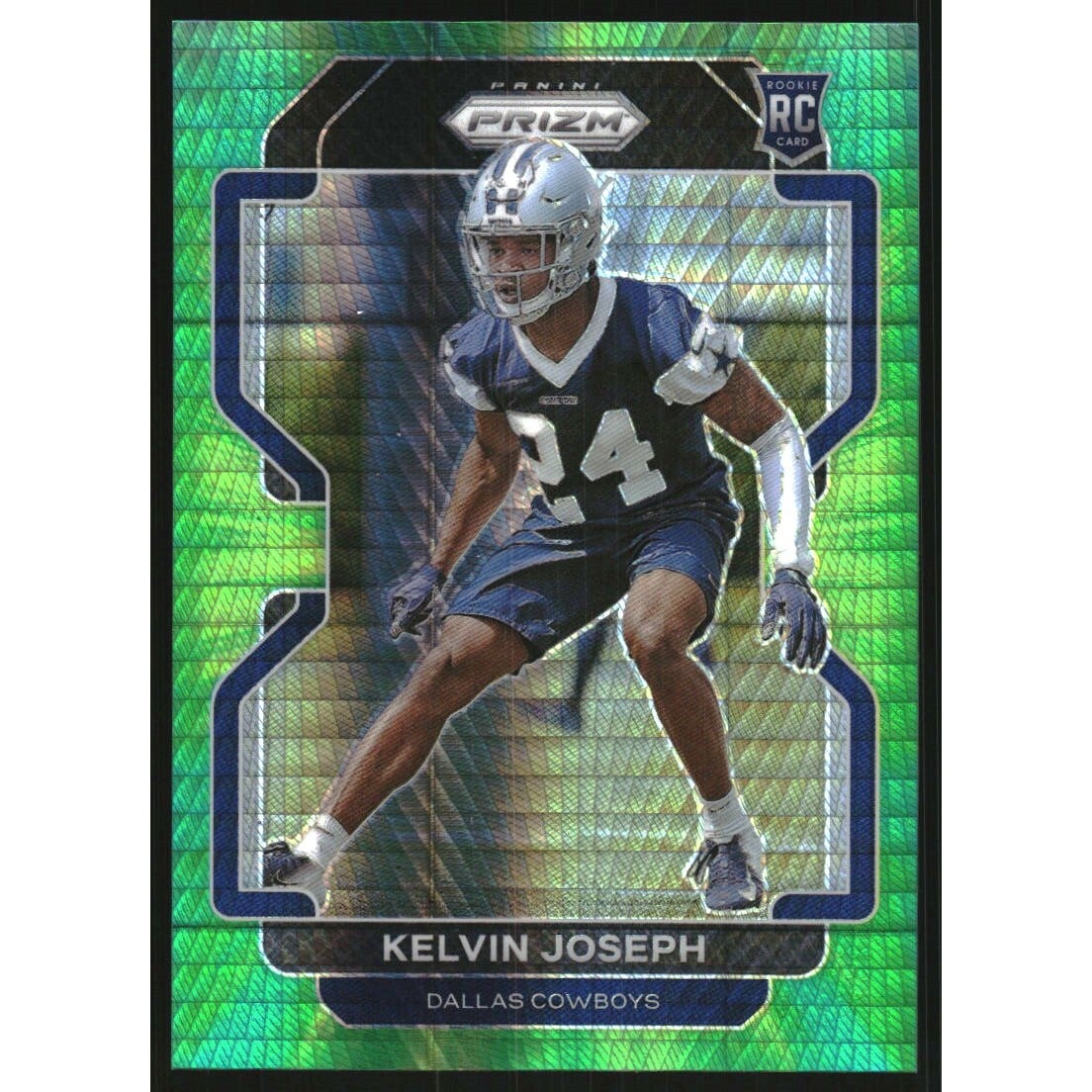 2021 Panini Prizm Prizms Hyper #385 Kelvin Joseph. rookie card picture