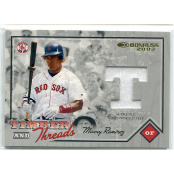 2003 Donruss Timber and Threads #38 Manny Ramirez Jsy/500