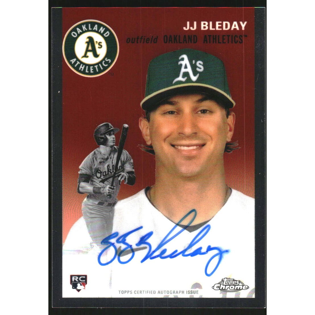 2023 Topps Chrome Platinum Anniversary Autographs #CPAJJB JJ Bleday. rookie card picture