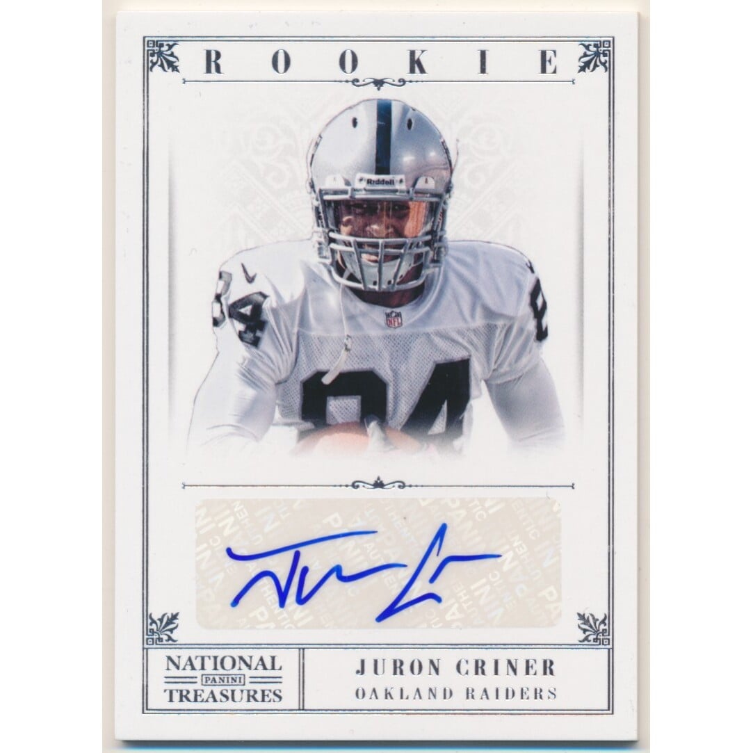2012 Panini National Treasures #251 Juron Criner AU RC