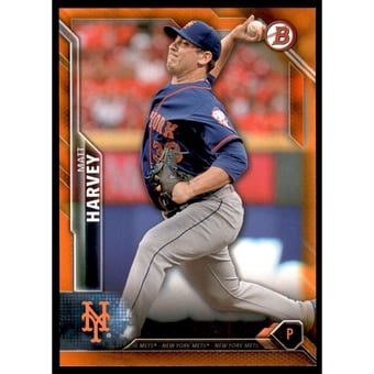 2016 Bowman Orange #56 Matt Harvey