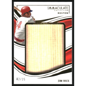 2023 Immaculate Collection Hall of Fame Jumbo Materials #15 Jim Rice