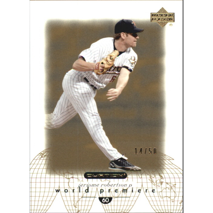 2002 Upper Deck Ovation Standing Ovation #165 Jeriome Robertson WP 2002 Upper Deck Ovation Standing Ovation #165 Jeriome Robertson WP