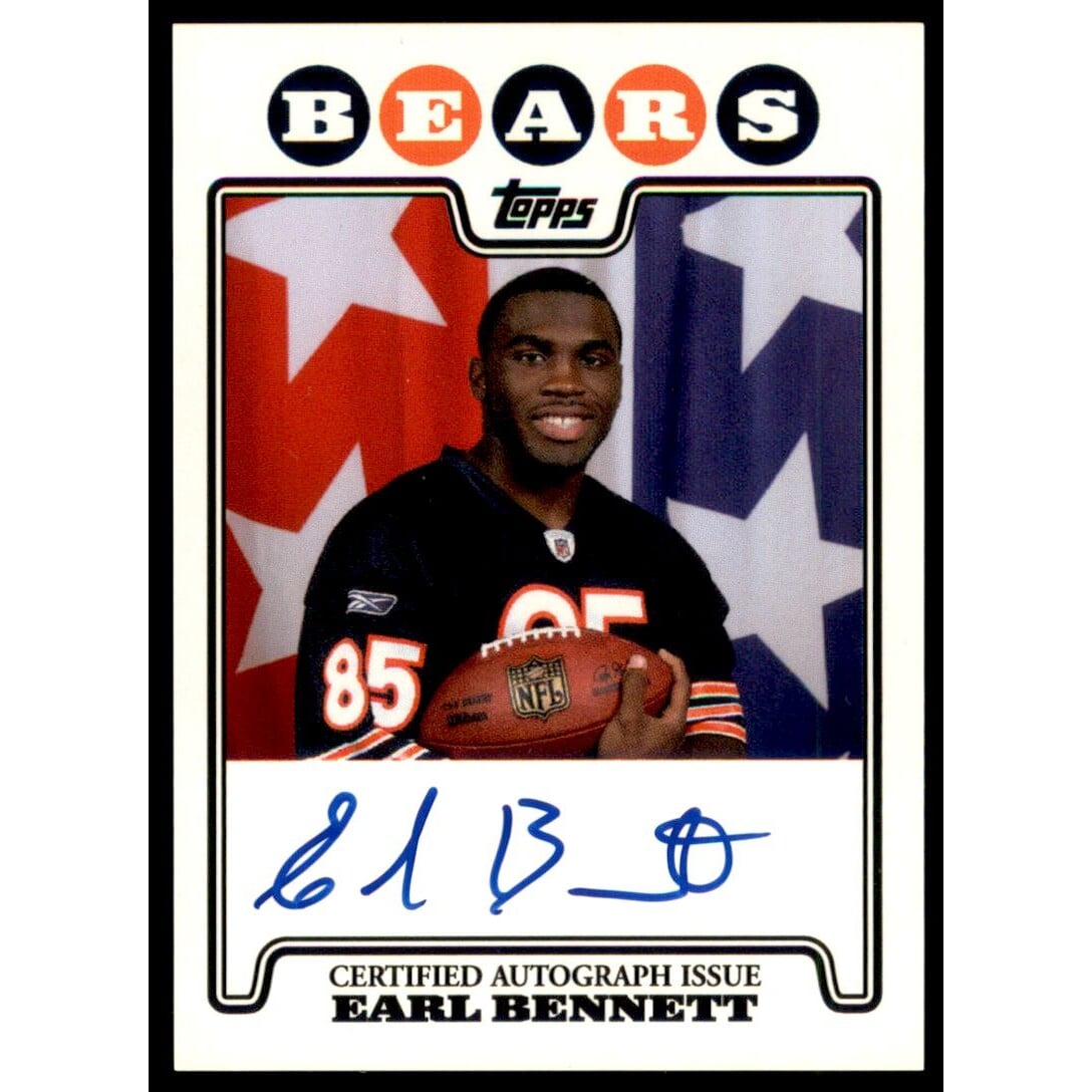 2008 Topps Rookie Premiere Autographs #RPAEB Earl Bennett. rookie card picture