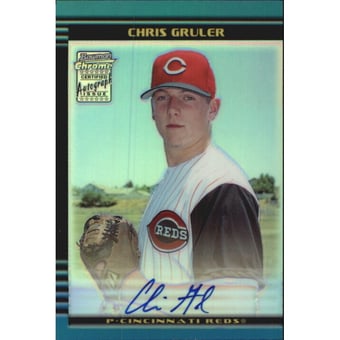 2002 Bowman Chrome Draft Refractors #167 Chris Gruler AU