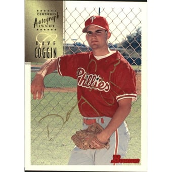 1997 Bowman Certified Gold Ink Autographs #CA14 Dave Coggin