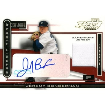 2003 Playoff Piece of the Game Autographs #POG85 Jeremy Bonderman Jsy