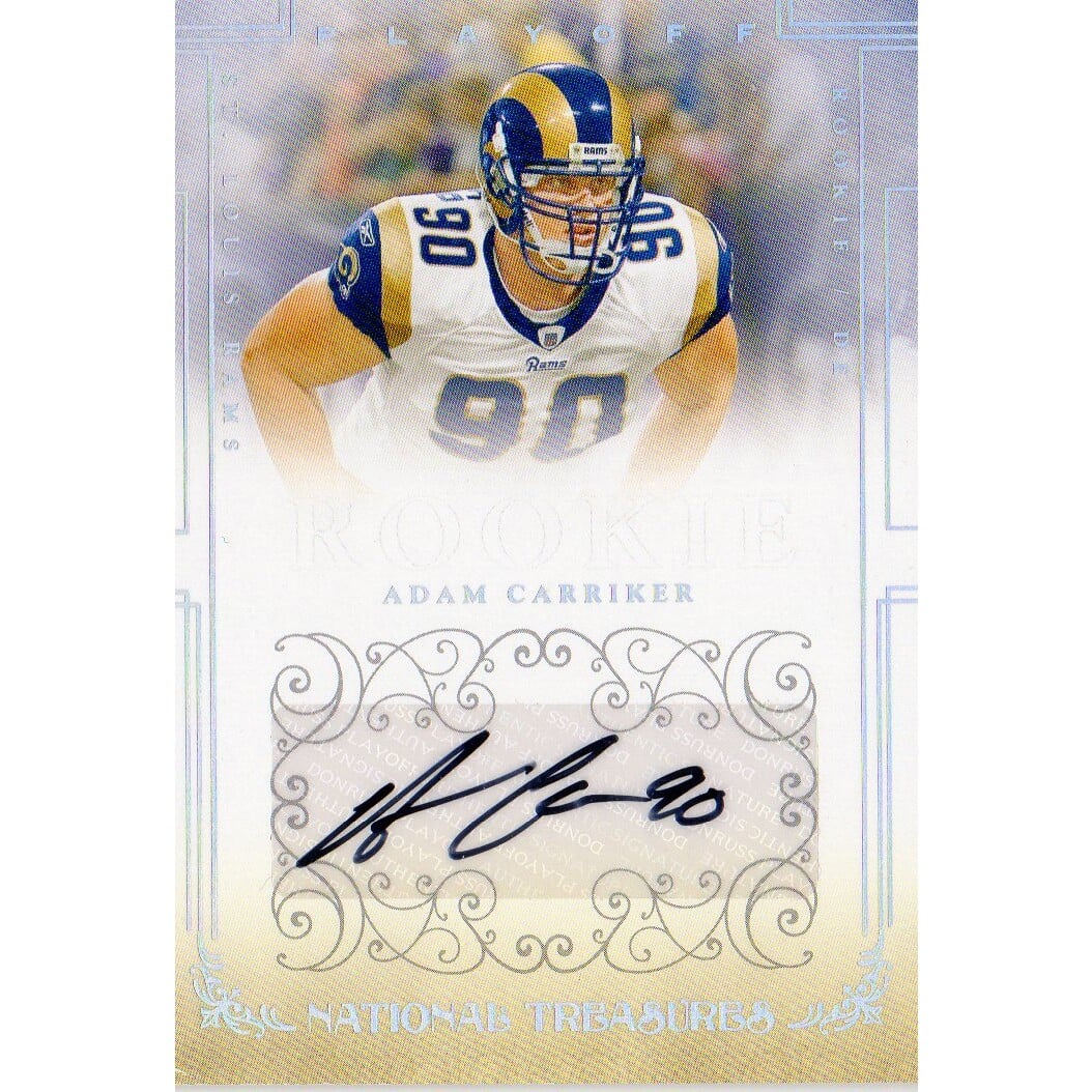 2007 Playoff National Treasures #193 Adam Carriker AU RC